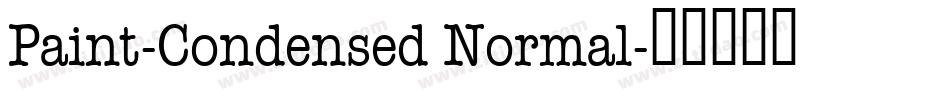 Paint-Condensed Normal字体转换